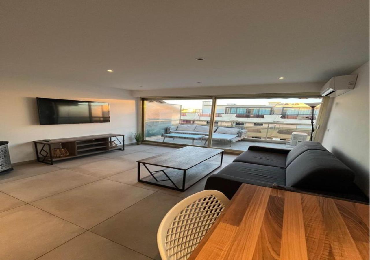 אנטיב Tres Beau Studio Avec Terrasse, Situe A 100M Des Plages De Juans Les Pins מראה חיצוני תמונה