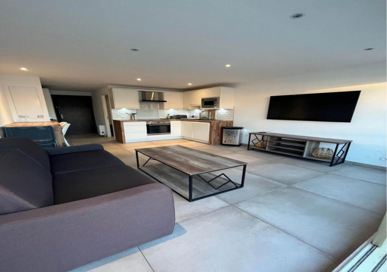 אנטיב Tres Beau Studio Avec Terrasse, Situe A 100M Des Plages De Juans Les Pins מראה חיצוני תמונה